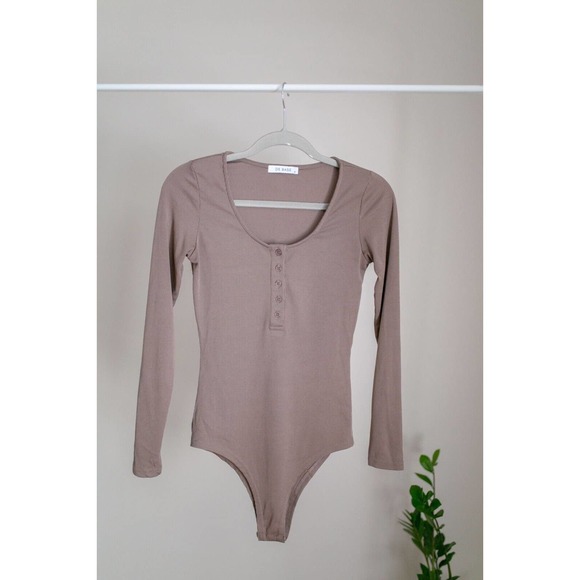 De Base Women Brown Bodysuit SZ S - Picture 5 of 7